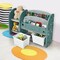 Costway Kids Toy Storage Organizer w/ 2-Tier Bookshelf & Plastic Bins